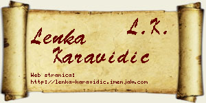 Lenka Karavidić vizit kartica